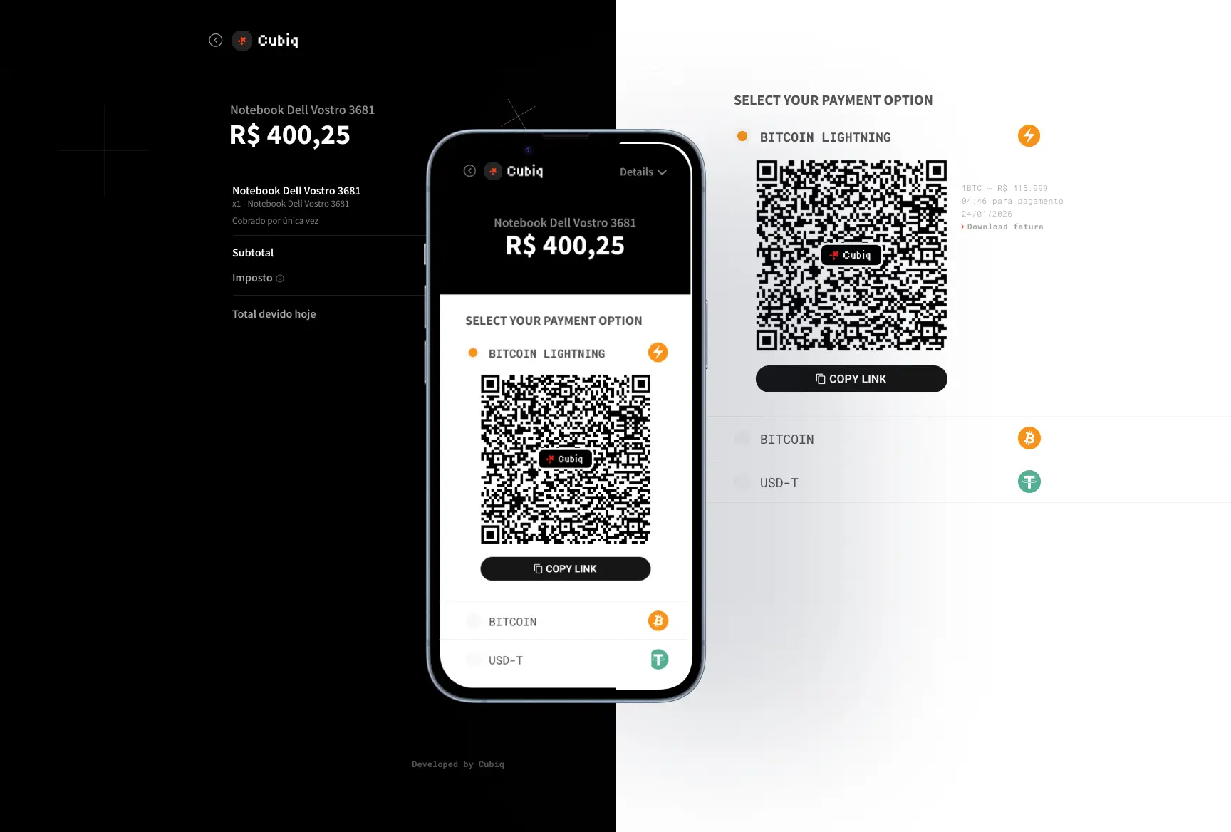 A screenshot of the Cubiq dashboard